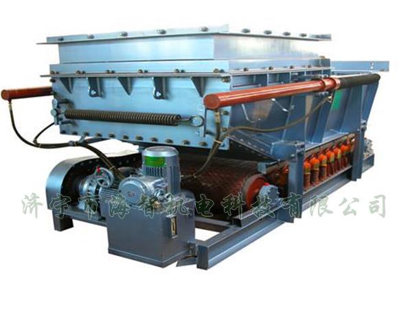 它將帶式（甲帶）給料機(jī)的手動(dòng)檢修閘門(mén)改為電動(dòng)、液動(dòng)或氣動(dòng)控制閥門(mén)，增大了閘門(mén)推力